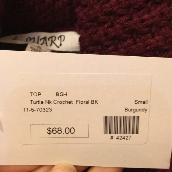 NEW Crochet Sweater Turtle Neck - Picture 8 of 8